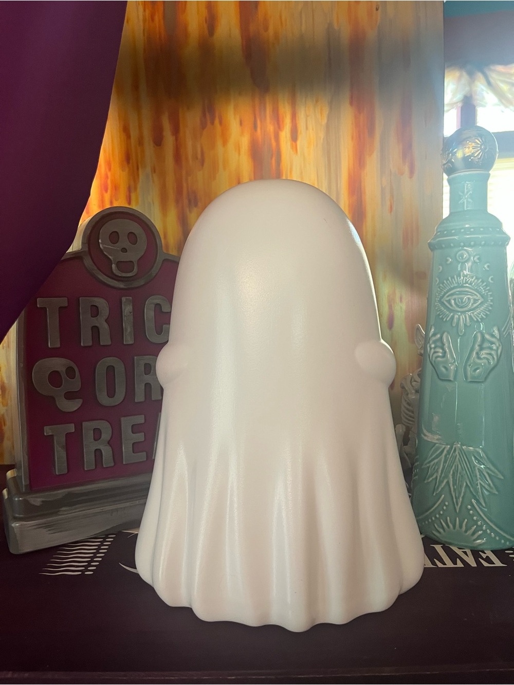 Large Light Up Ghost Halloween Decor - Spooky Glow - Picture 3 of 6